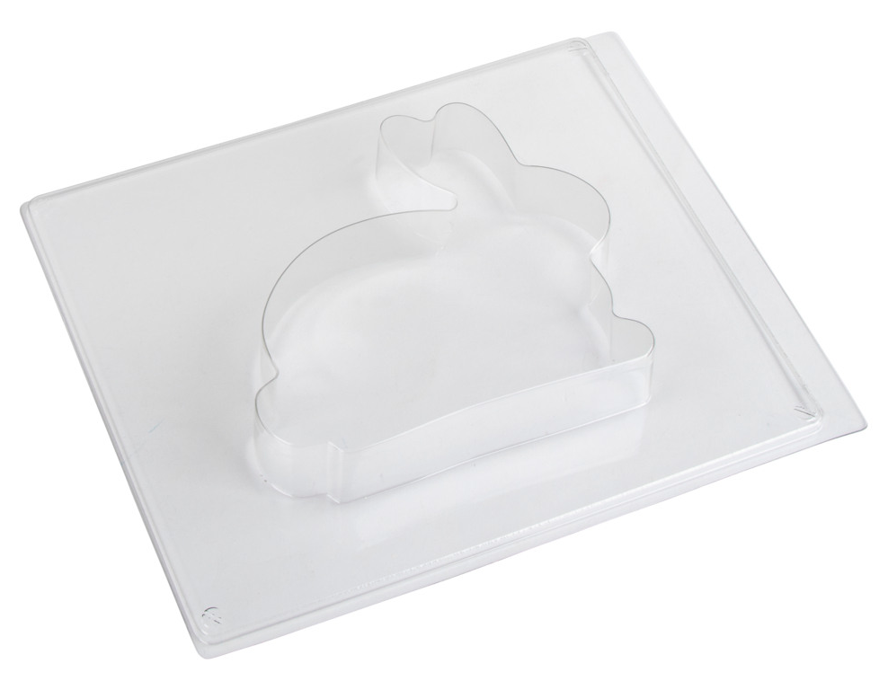 Gießform "Hase, sitzend" von der Firma Rayher aus Kunststoff für Gießbeton Pulver, Seife oder ähnliches