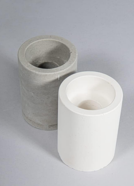 Gießform aus Silikon 2in1 Kerzenhalter von der Firma Rayher für Teelichter UND Stabkerzen, Abmessung: ø52x71mm