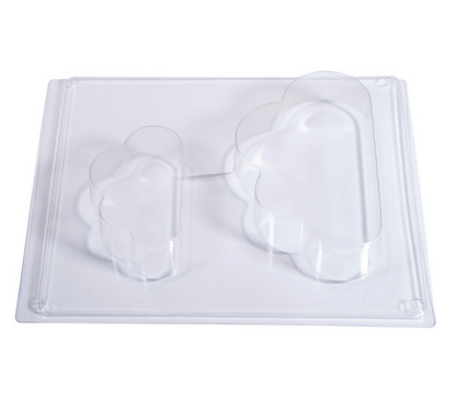 Gießform "Wolken" von der Firma Rayher aus Kunststoff für Gießbeton Pulver, Seife oder ähnliches
